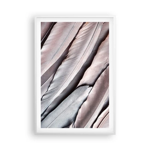 Plakát v bílém rámu - V růžové a stříbrné - 61x91 cm
