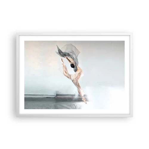Plakát v bílém rámu - V tanečním vytržení - 70x50 cm