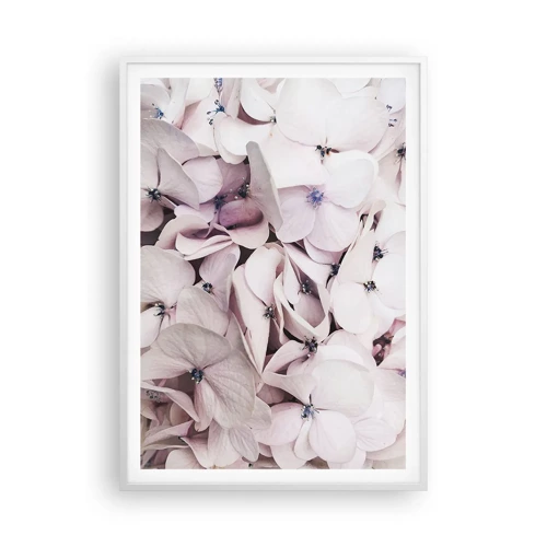 Plakát v bílém rámu - V záplavě květin - 70x100 cm