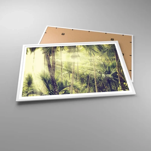 Plakát v bílém rámu - V zeleném žáru - 100x70 cm