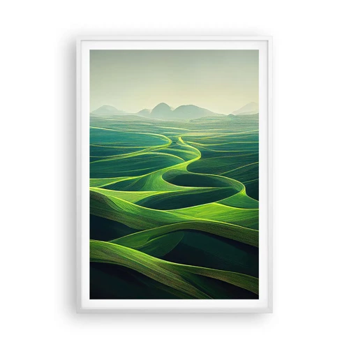 Plakát v bílém rámu - V zelených údolích - 70x100 cm