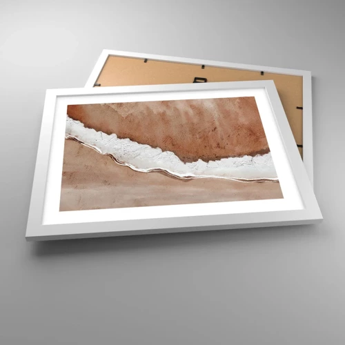 Plakát v bílém rámu - V zemitých barvách - 40x30 cm