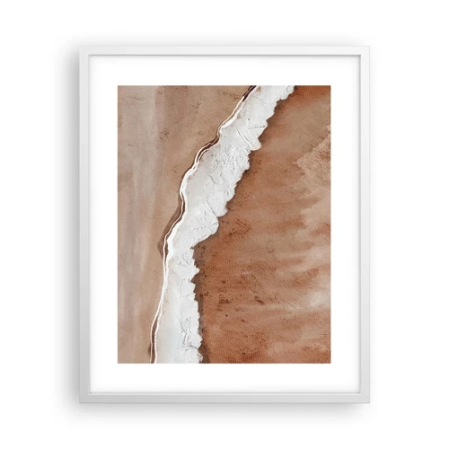Plakát v bílém rámu - V zemitých barvách - 40x50 cm
