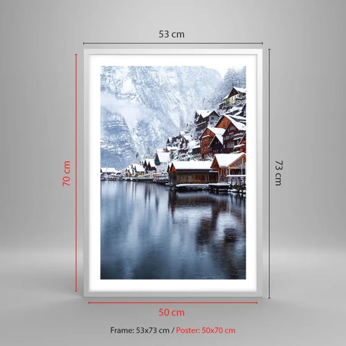 Plakát v bílém rámu - V zimní dekoraci - 50x70 cm