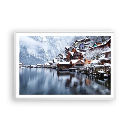 Plakát v bílém rámu - V zimní dekoraci - 91x61 cm