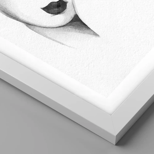 Plakát v bílém rámu - Ve stylu Lempické - 30x30 cm