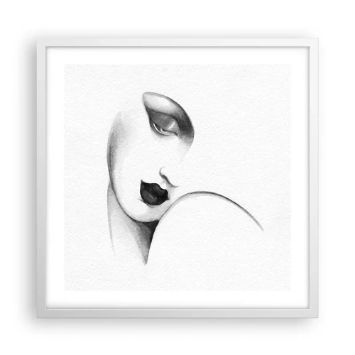 Plakát v bílém rámu - Ve stylu Lempické - 50x50 cm