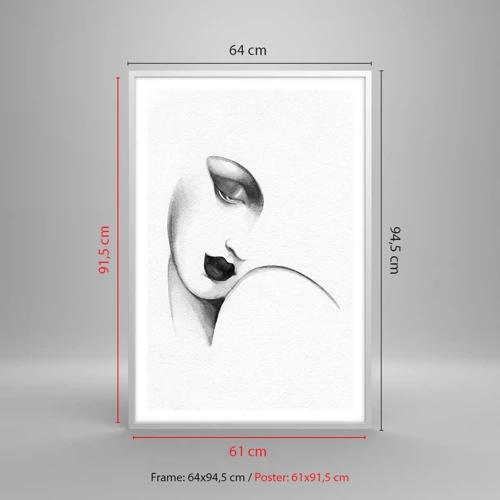 Plakát v bílém rámu - Ve stylu Lempické - 61x91 cm