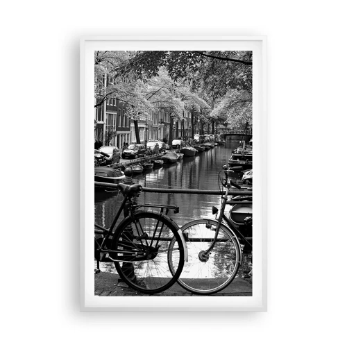 Plakát v bílém rámu - Velmi nizozemský výhled - 61x91 cm