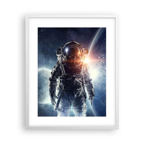 Plakát v bílém rámu - Vesmírné dobrodružství - 40x50 cm