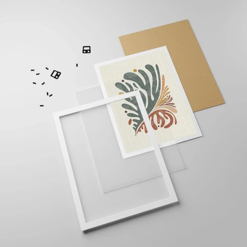 Plakát v bílém rámu - Vícebarevný list - 61x91 cm