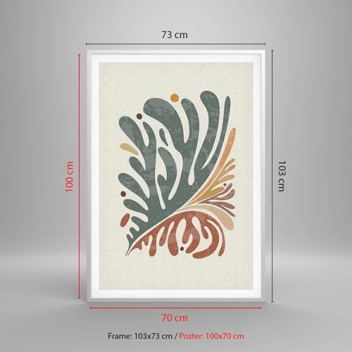 Plakát v bílém rámu - Vícebarevný list - 70x100 cm
