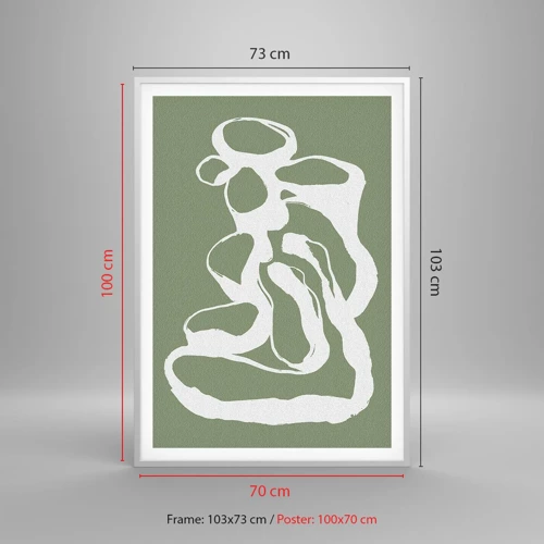 Plakát v bílém rámu - Volání prostoru - 70x100 cm