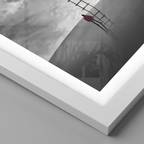 Plakát v bílém rámu - Všechno je možné - 91x61 cm