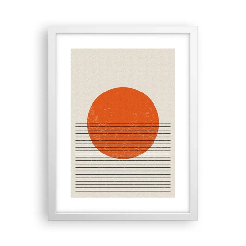 Plakát v bílém rámu - Vždy slunce - 30x40 cm