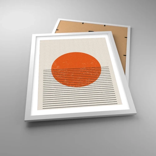 Plakát v bílém rámu - Vždy slunce - 40x50 cm