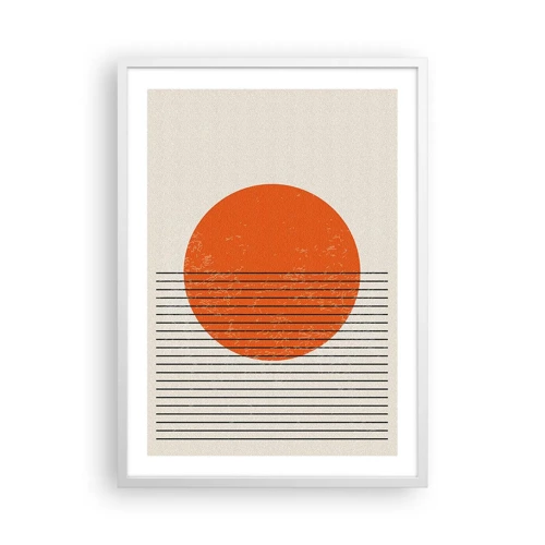 Plakát v bílém rámu - Vždy slunce - 50x70 cm