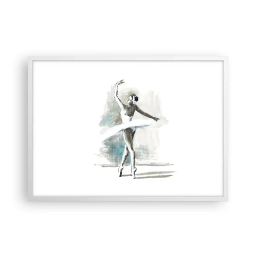 Plakát v bílém rámu - Zakletá do labutě - 70x50 cm
