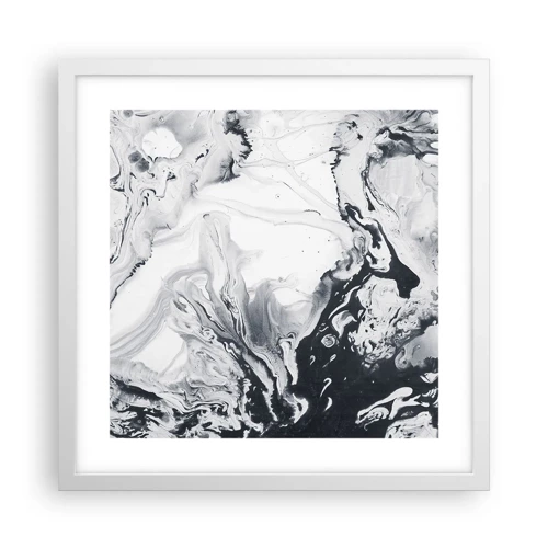 Plakát v bílém rámu - Zemské nitro - 40x40 cm