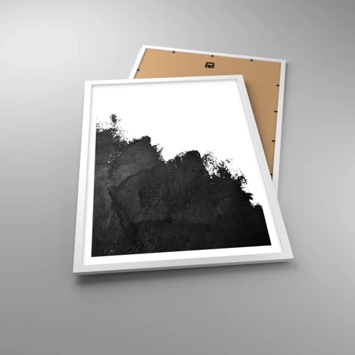 Plakát v bílém rámu - Živly: země - 50x70 cm