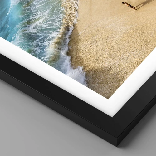 Plakát v černém rámu - A pak slunce, pláž… - 61x91 cm