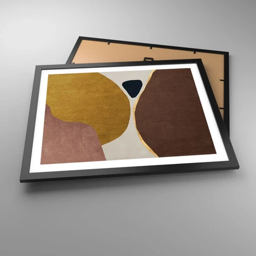 Plakát v černém rámu - Abstrakce – místo v prostoru - 50x40 cm