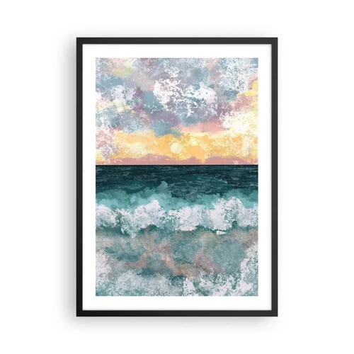 Plakát v černém rámu Arttor 50x70 cm - Voda, světlo, vzduch - Krajina, Moře, Slunce, Bílá, Modrá, Svislý, P2BPA50x70-6134