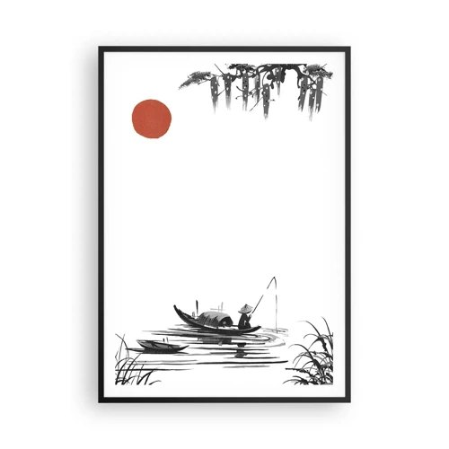 Plakát v černém rámu - Asijské odpoledne - 70x100 cm