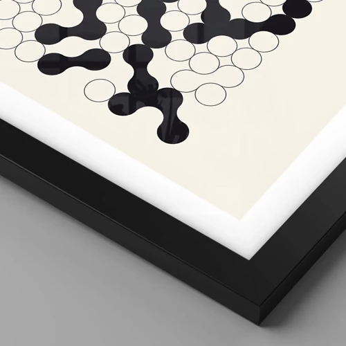 Plakát v černém rámu - Čínská hra – variace - 91x61 cm