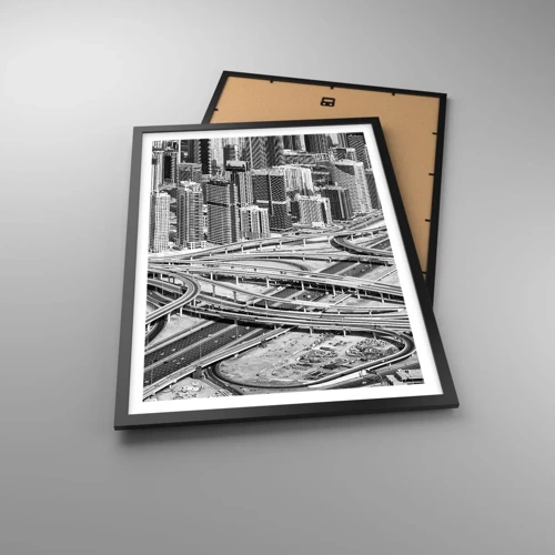 Plakát v černém rámu - Dubaj – nemožné město - 50x70 cm