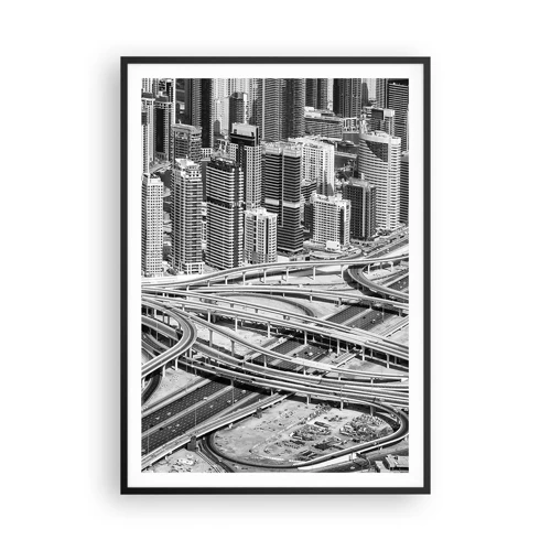 Plakát v černém rámu - Dubaj – nemožné město - 70x100 cm