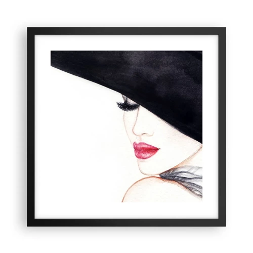 Plakát v černém rámu - Elegance a smyslnost - 40x40 cm