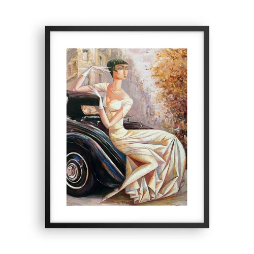 Plakát v černém rámu - Elegance v retro stylu - 40x50 cm