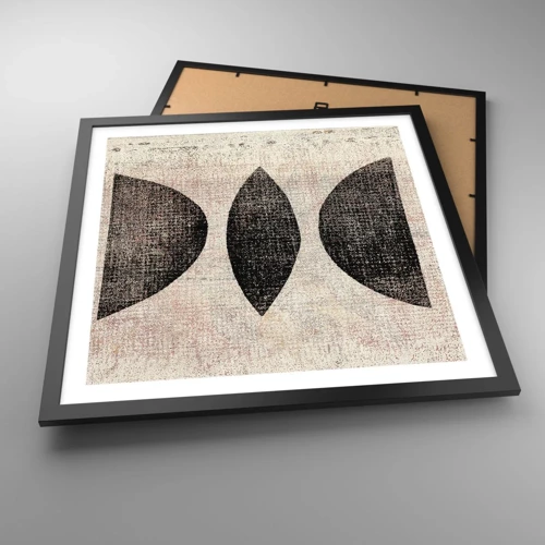 Plakát v černém rámu - Etnická abstrakce - 50x50 cm