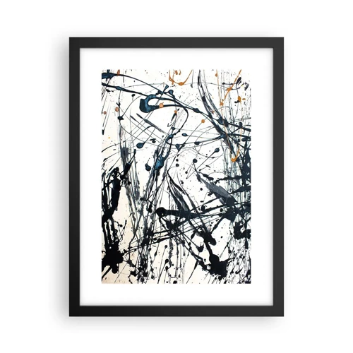 Plakát v černém rámu - Expresionistická abstrakce - 30x40 cm