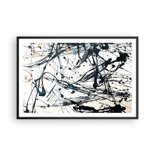 Plakát v černém rámu - Expresionistická abstrakce - 91x61 cm