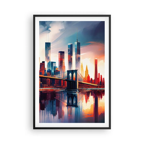 Plakát v černém rámu - Famózní New York - 61x91 cm