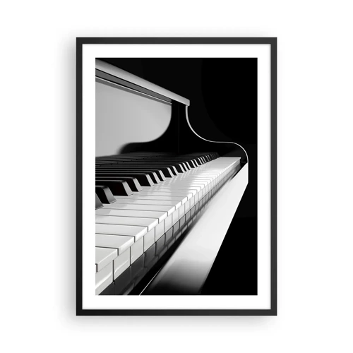Plakát v černém rámu - Harmonie tvarů a barev - 50x70 cm