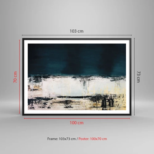 Plakát v černém rámu - Horizontální kompozice - 100x70 cm