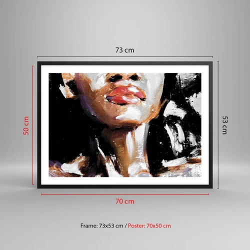 Plakát v černém rámu - Hrdost bez předsudků - 70x50 cm