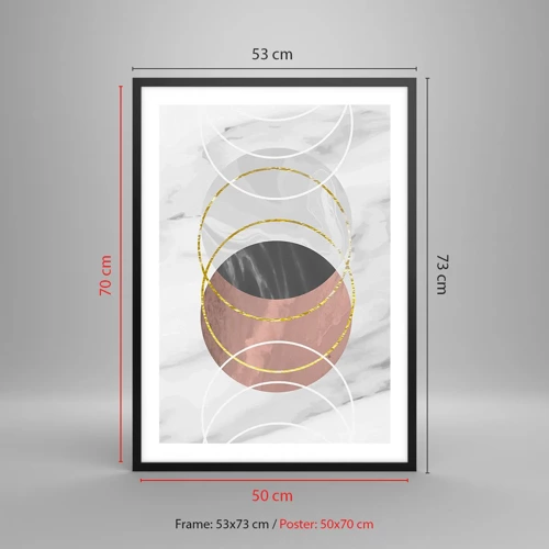 Plakát v černém rámu - Hudba sfér - 50x70 cm