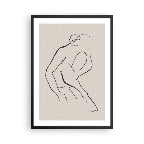 Plakát v černém rámu - Intimní skica - 50x70 cm