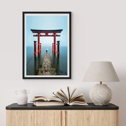 Plakát v černém rámu - Japonské zamyšlení - 50x70 cm