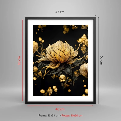 Plakát v černém rámu - Jemná křehkost - 40x50 cm