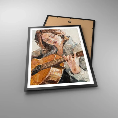 Plakát v černém rámu - Koncert pro kytaru a dívčí srdce - 50x70 cm