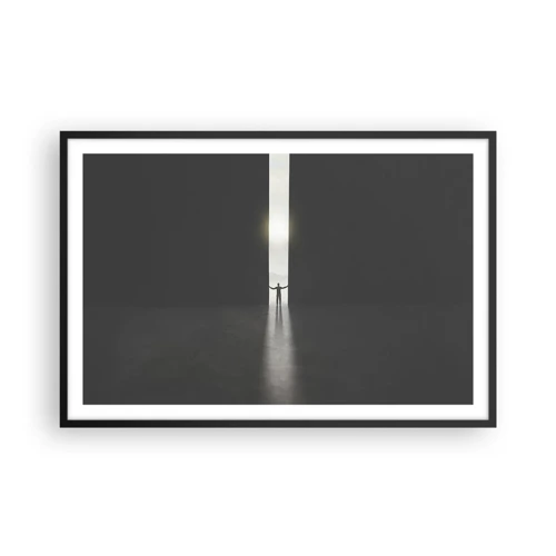 Plakát v černém rámu - Krok ke světlé budoucnosti - 91x61 cm