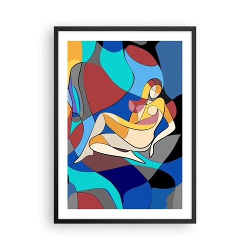 Plakát v černém rámu - Kubistický akt - 50x70 cm