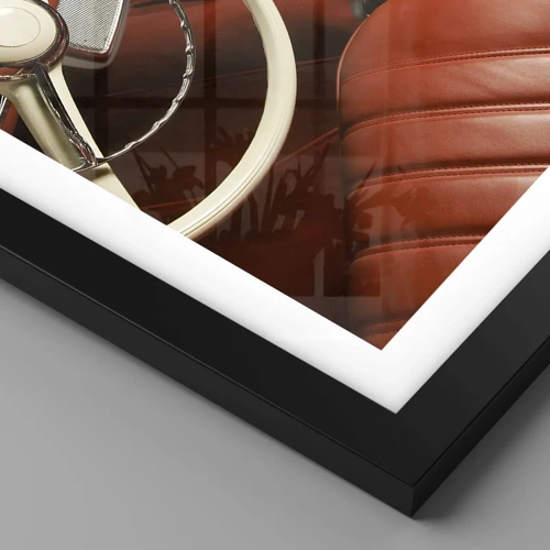Plakát v černém rámu - Luxus ve stylu vintage - 30x40 cm