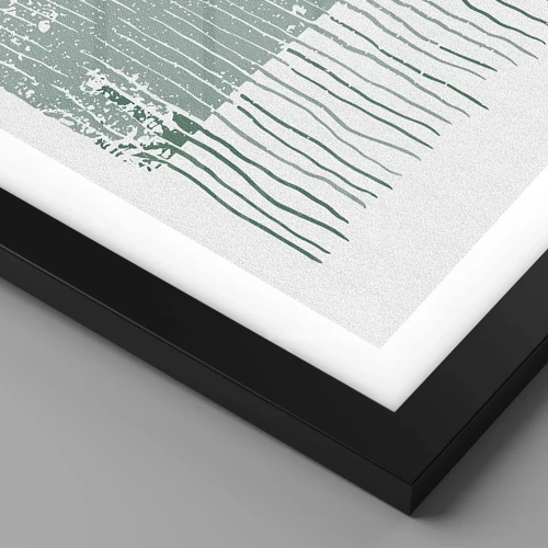 Plakát v černém rámu - Mořská abstrakce - 100x70 cm