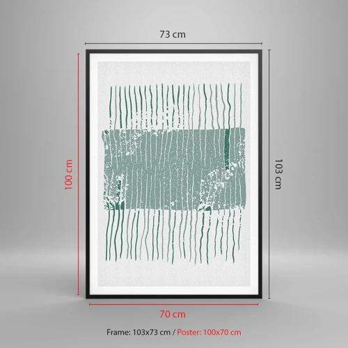 Plakát v černém rámu - Mořská abstrakce - 70x100 cm